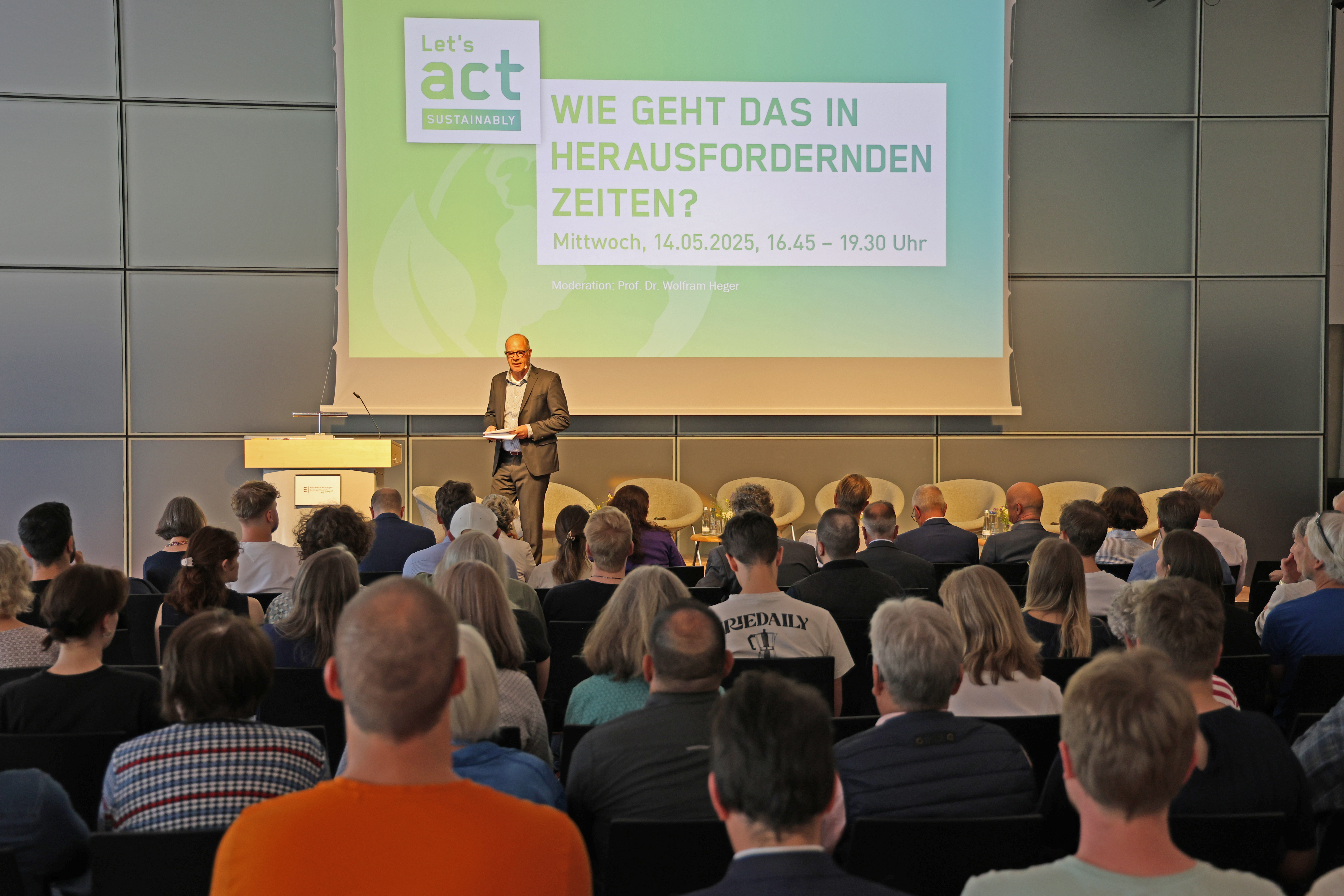 Plenumsveranstaltung: Let’s act sustainably!